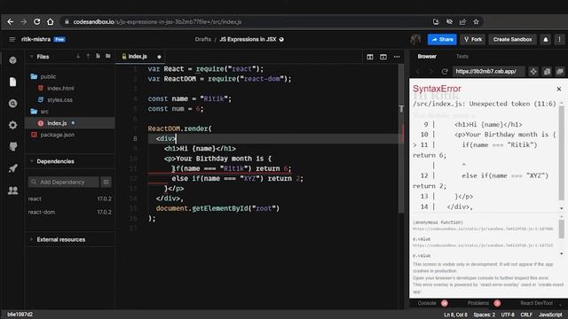 Expression v/s Statement | Thinking in React смотреть онлайн