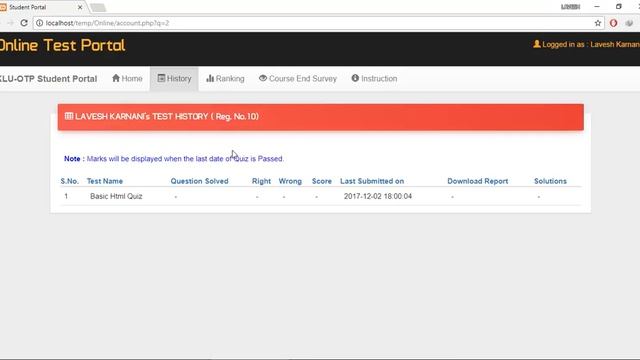 [PHP Project] Online Test Portal | Student Module смотреть онлайн