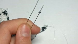 Хвостик. Далматинец из бисера.Амигуруми. Мастер класс.