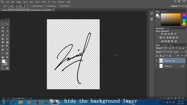 How to make a digital signature in Photoshop смотреть онлайн