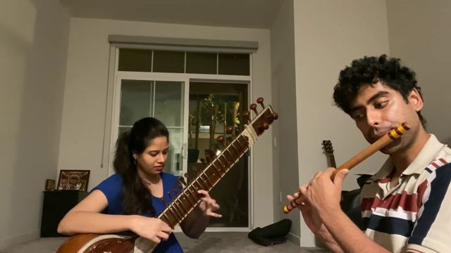 Amrutham title song Instrumental - Sitar and Flute смотреть онлайн