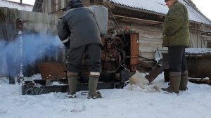 Купили для дт 75 двигатель д-440. Заводим.