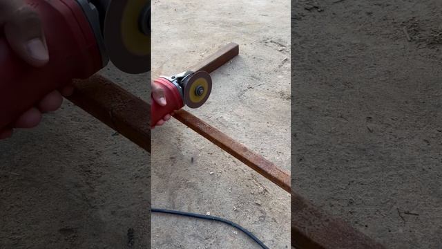 1” pipe cutting work with angle grinder смотреть онлайн