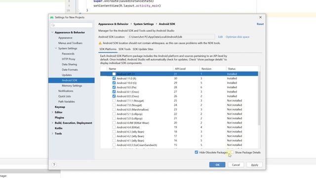 Android Studio: How to Uninstall & Reinstall Android API SDK Platform & Build Tools from SDK Manage смотреть онлайн