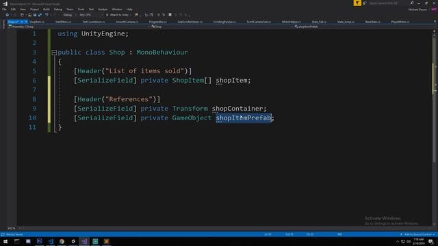 Creating a Shop - Dynamic [Tutorial][C#] - Unity tutorial 2019 смотреть онлайн