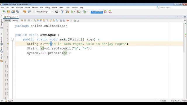 Java String replaceAll() method | How to use replaceAll in String in Java? смотреть онлайн
