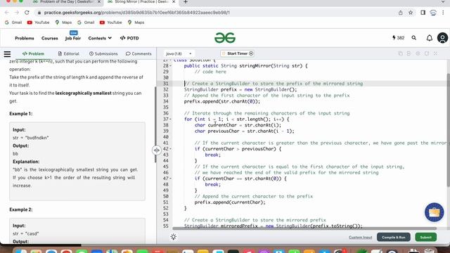 String Mirror | GFG | POTD | 7th May 2023 | Strings |Java | C++ | Problem Of The Day смотреть онлайн