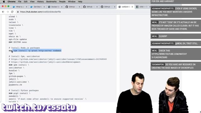 DOCKER TUTORIAL - CS50 on Twitch, EP. 23 смотреть онлайн