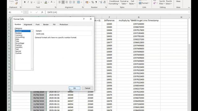 How to convert dates in Excel to Unix Timestamp Dates смотреть онлайн