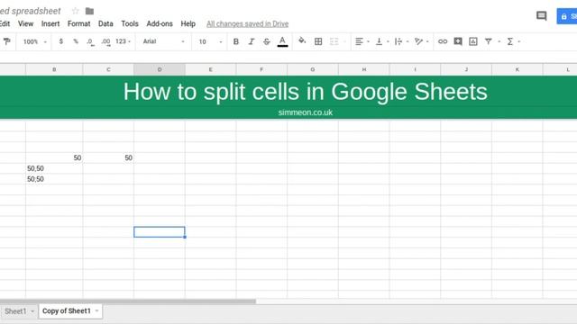 How To Split Cells In Google Sheets смотреть онлайн