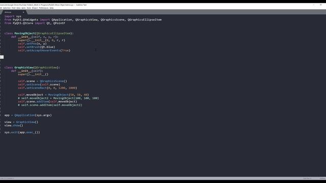 How to implement mouse dragging an object function with QGraphicsView class | PyQt5 Tutorial смотреть онлайн