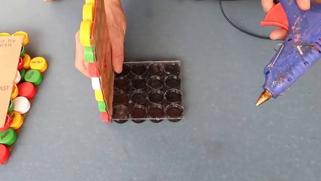 Beautiful Colorful Flower Pot Ideas From Recycled Plastic Bottle Caps