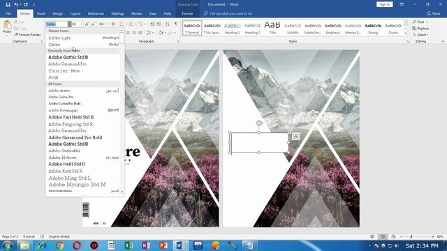Create Cover Page in Microsoft Word | Natural Magazine Cover Designing in MS Word смотреть онлайн