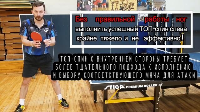 Top spin Table tennis Разбор Топ спина справа и слева смотреть онлайн