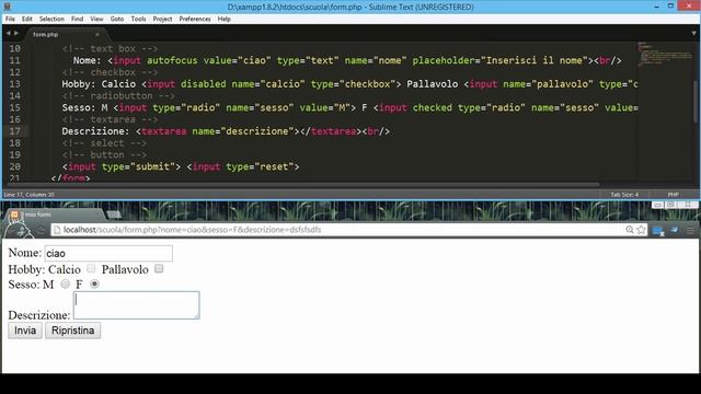 Form e Textarea in HTML смотреть онлайн