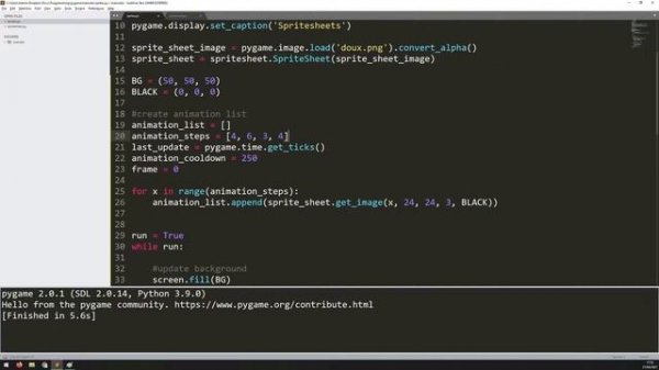 PyGame Beginner Tutorial in Python - Sprite Animation