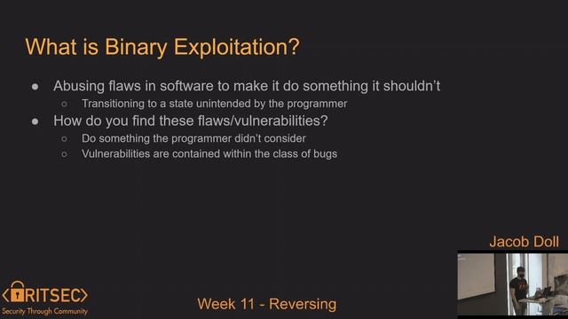Education Fall '21 Week 10 | Reversing - Jacob Doll смотреть онлайн