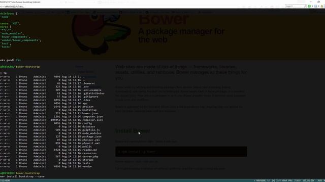 Bootstrap no Laravel 5 1 com Bower смотреть онлайн