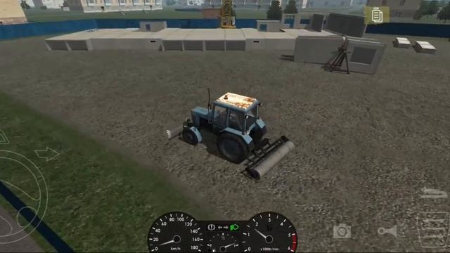 я поехал га тракторе ровнять дорогу на стройке песок это возил я смотреть онлайн