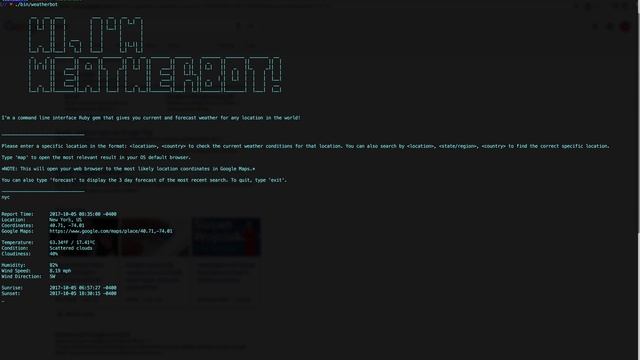Weatherbot CLI Ruby Gem Walkthrough смотреть онлайн