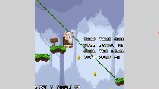 Первобытный дедушка с дубком - The Great Chumba Adventure Java Game
