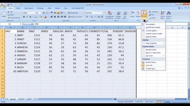 Format Cells in MS EXCEL 2007 смотреть онлайн