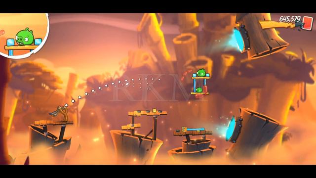 Angry Birds 2 - Slingshot Games | Level GamePlay | All Birds, Piggies Games | RKM Gaming смотреть онлайн
