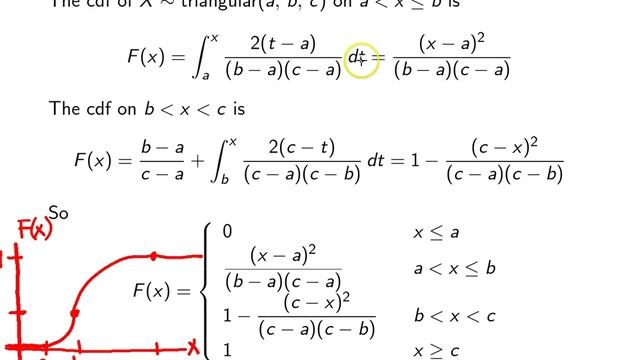 Triangular distribution cumulative distribution function смотреть онлайн