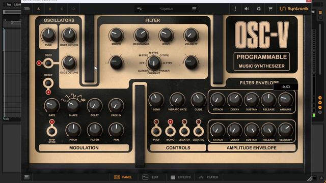 Syntronik OSC V - OSCar Emulator Demo Sound JAM смотреть онлайн