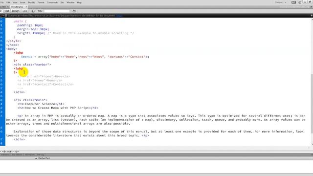 How to Create Menu Bar in PHP смотреть онлайн