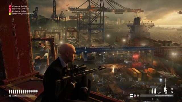 HITMAN 2 | Sniper Assassin | Hantu Port | Ghost Ship & Codename Crane | Challenges смотреть онлайн