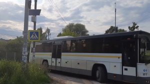 Автобус ЛиАЗ-5250 «ВОЯЖ» следует по маршруту 32 «Влскресенск - Барановское - Сады - Воскресенск»
