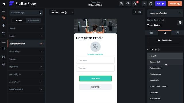 Complete Profile Registration with Flutterflow смотреть онлайн