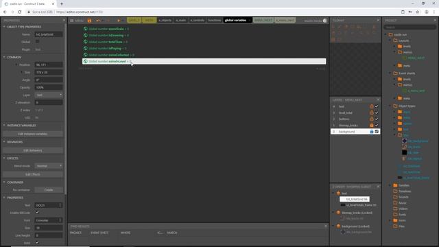 Construct 3 Tutorial #22 - CASTLE RUN - Menus смотреть онлайн