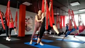 Мастер класс "Йога в гамаках"