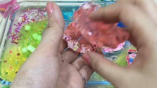 Mixing Store Bought Slime And Clay Into Clear Slime !!! Slimesmoothie Satisfying Slime Videos #113
