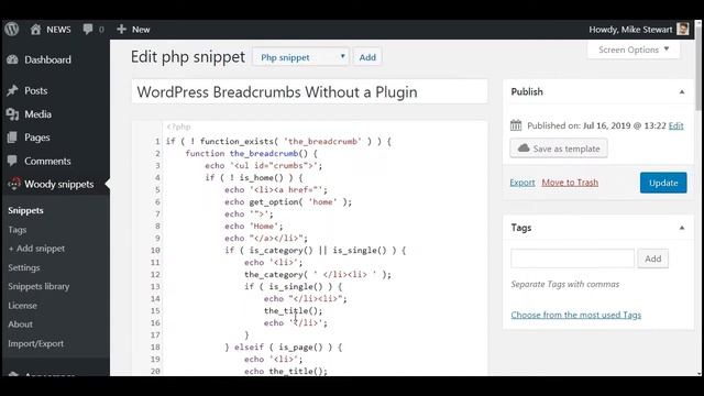 WordPress Breadcrumbs Without a Plugin смотреть онлайн