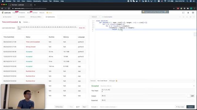 Leetcode #1: Two Sum смотреть онлайн