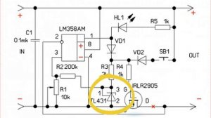 Схема электронного предохранителя на полевом транзисторе