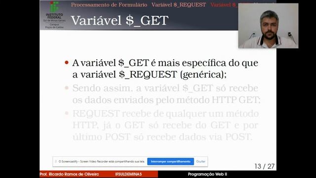 Aula 06 - Variáveis Globais REQUEST, GET e POST em PHP смотреть онлайн