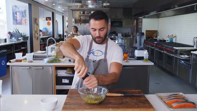 Andy Makes Grilled Salmon With Lemon Sauce | From The Test Kitchen | Bon Appétit