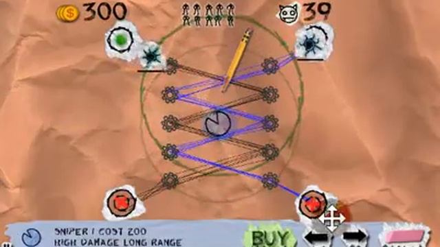 Scribble Defense Windows Phone 7 WP7 смотреть онлайн