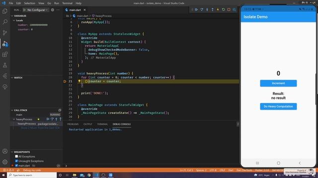 [4K] [Null Safety] FLUTTER 2 - 13. Isolate | Flutter Isolate смотреть онлайн