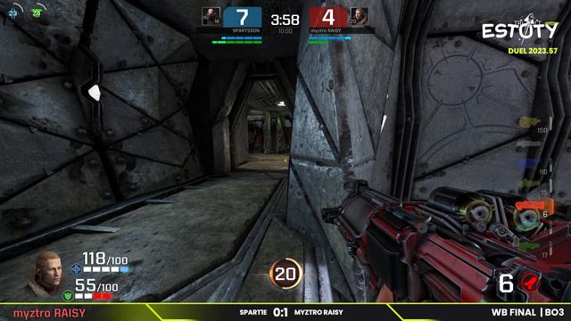 Estoty Duel 2023.57 - WB Final - SPART1E v/s myztro RAISY - Quake Champions смотреть онлайн