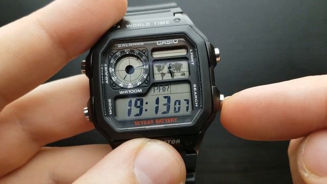 Casio AE 1200 - Setting Time And Date Tutorial