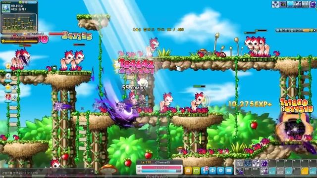 MapleStory Cygnus Remaster - Night Walker 1st~5th Job Skills Showcase смотреть онлайн
