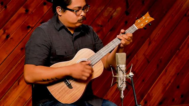 Timber Baritone Ukulele by Ortega Guitars - Solid Acacia Top - RUACA-BA смотреть онлайн