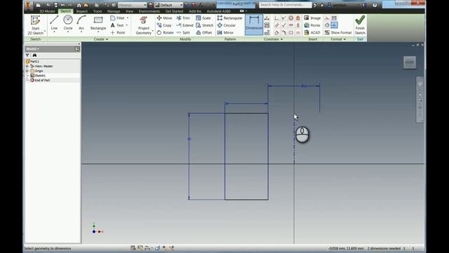 Using the revolve tool in Autodesk Inventor смотреть онлайн