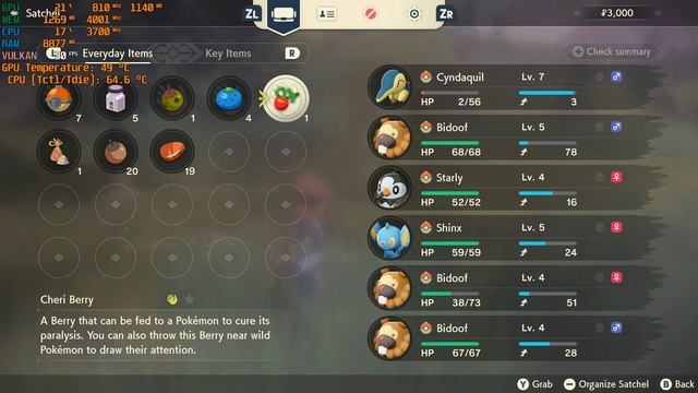 Pokémon Legends: Arceus [YUZU] GTX 1650, Ryzen 5 3550H, 1080p смотреть онлайн