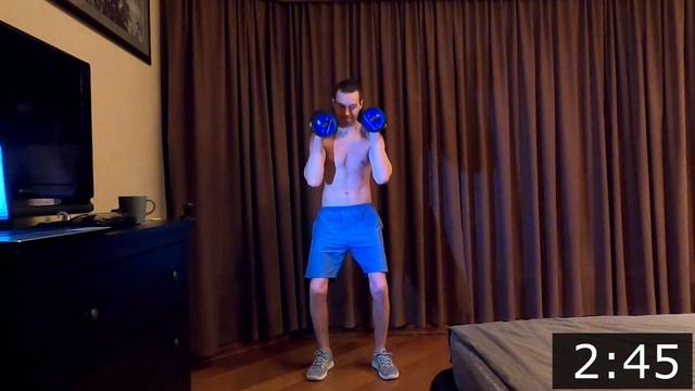 6-минутный высокоинтенсивный WOD Фрэн с гантелями. Вариация А. 12-9-6 смотреть онлайн